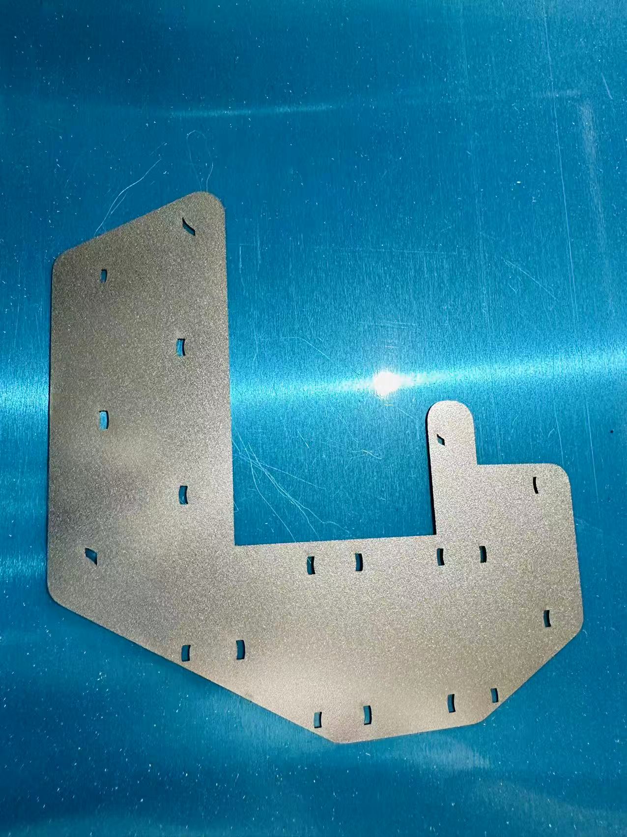 Custom L-Shaped Perforated Laser-Cut Components(图1)
