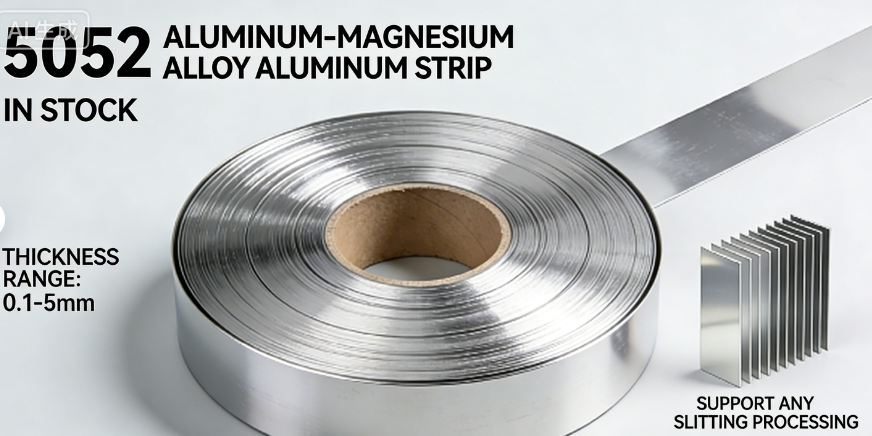 In-Stock 5052 Aluminum-Magnesium Alloy Strip | 0.1–5mm | Custom Slitting Available(图1)